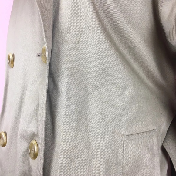 Burberry classsic VTG khaki trench coat jacket - Picture 7 of 8